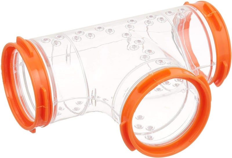 Ferplast Hamster Cage Play Tube | T-Tunnel, 5.5L x 3.9H x 2.4 Diameter Inches, Clear (84814099US1) - Image 1